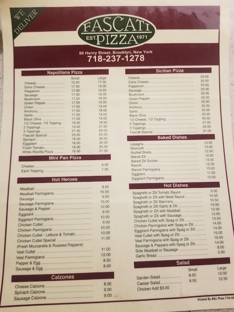 Fascati Pizzeria